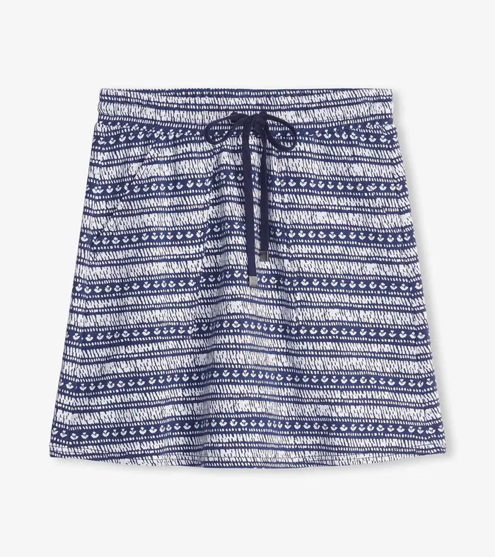 Christine Skirt 8211 Blue Brush Stripes Hatley