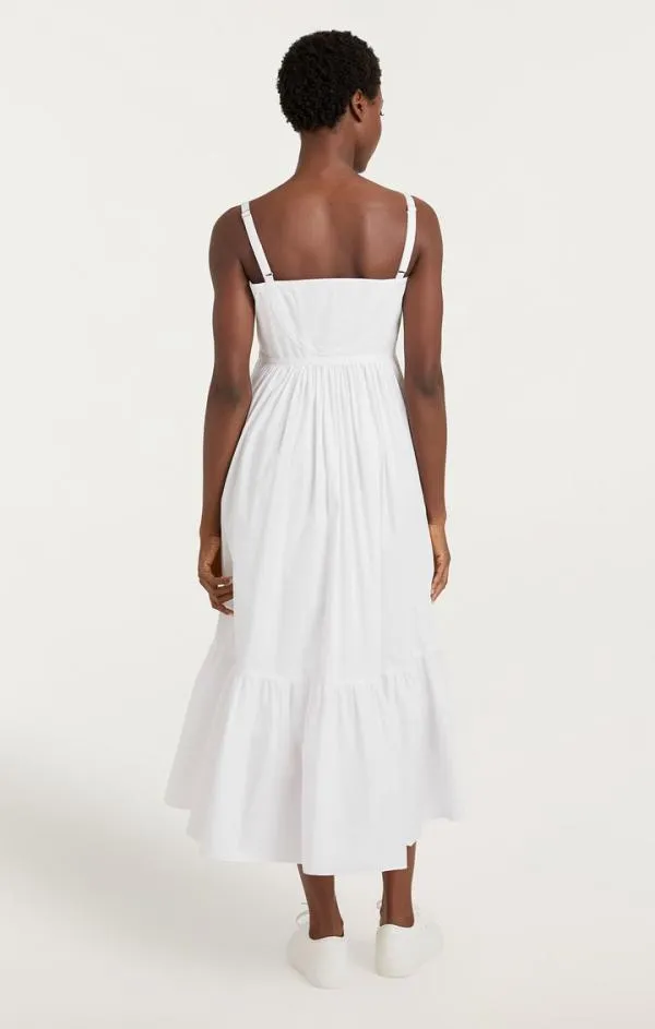 Cinq Sept Elsie Dress White Women Midi