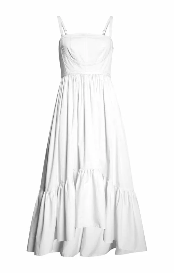 Cinq Sept Elsie Dress White Women Midi
