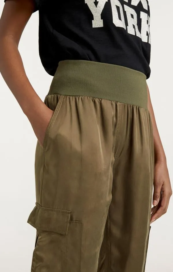 Cinq Sept Giles Pant Cupro Olive Women Pants