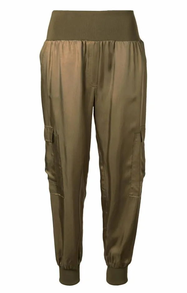 Cinq Sept Giles Pant Cupro Olive Women Pants