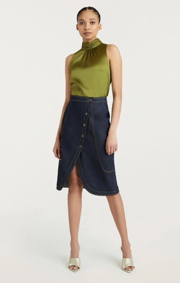 Cinq Sept Jaylee Top Moss Women Tank Tops and Camisoles