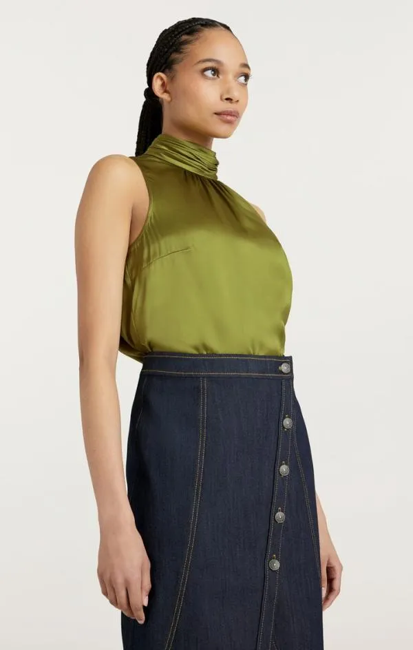 Cinq Sept Jaylee Top Moss Women Tank Tops and Camisoles