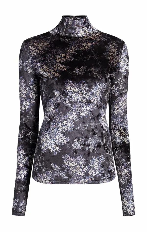 Cinq Sept Kiara Top Black Multi Women Long Sleeve Tops