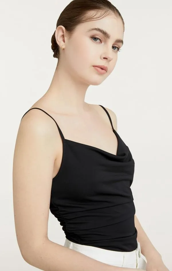 Cinq Sept Marta Bodysuit Black Women Tank Tops and Camisoles