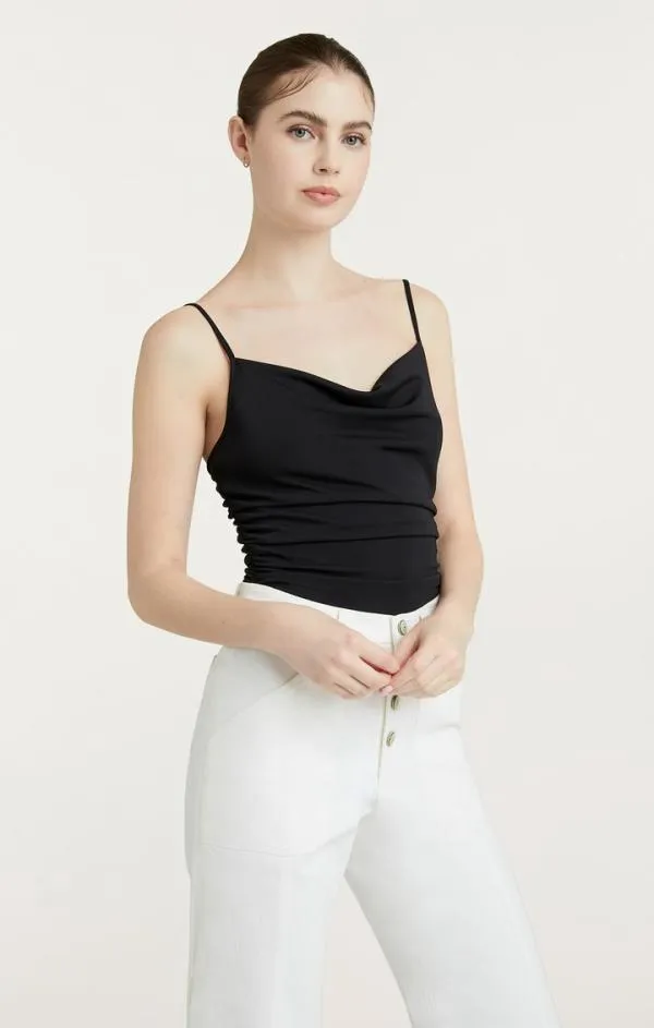 Cinq Sept Marta Bodysuit Black Women Tank Tops and Camisoles