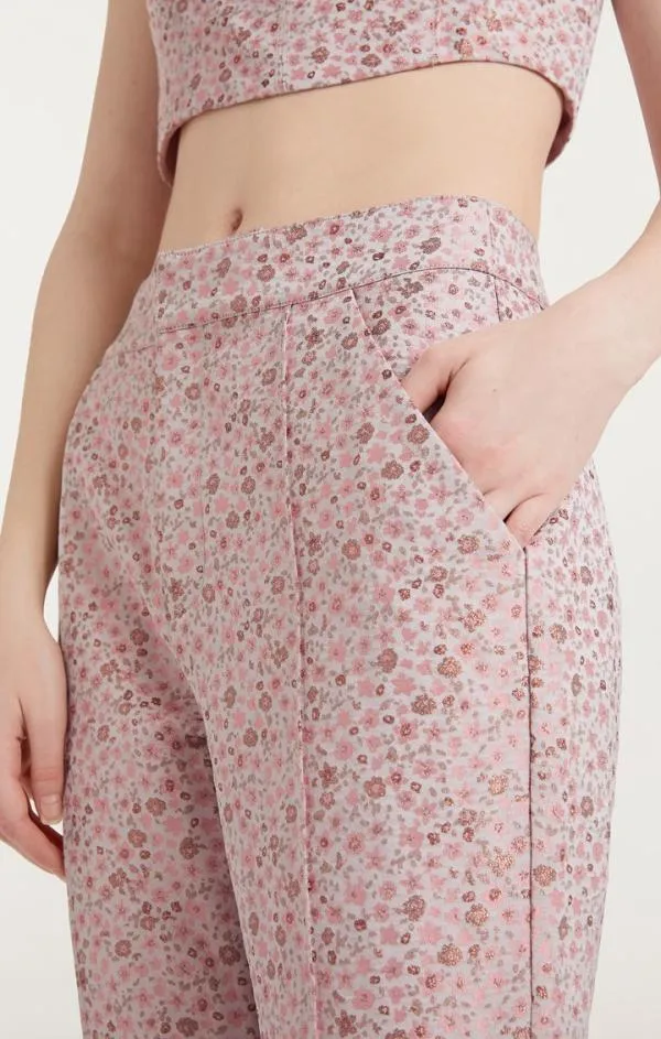 Cinq Sept Porter Pant Pale Rose Multi Women Pants