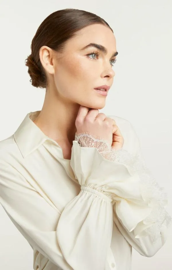 Cinq Sept Roxie Top Ivoryivory Women Long Sleeve Tops