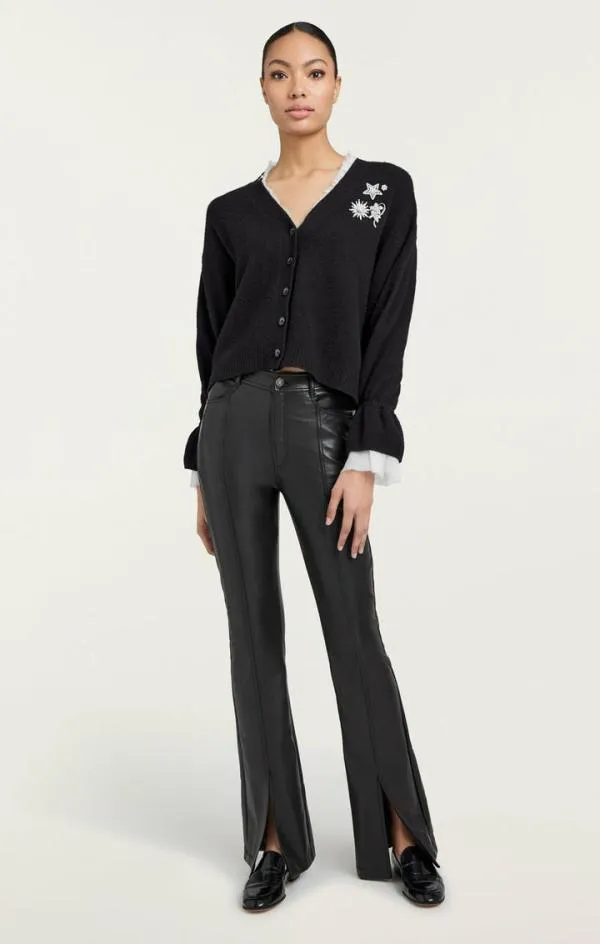 Cinq Sept Tayah Cardigan Blackivory Women Long Sleeve Tops