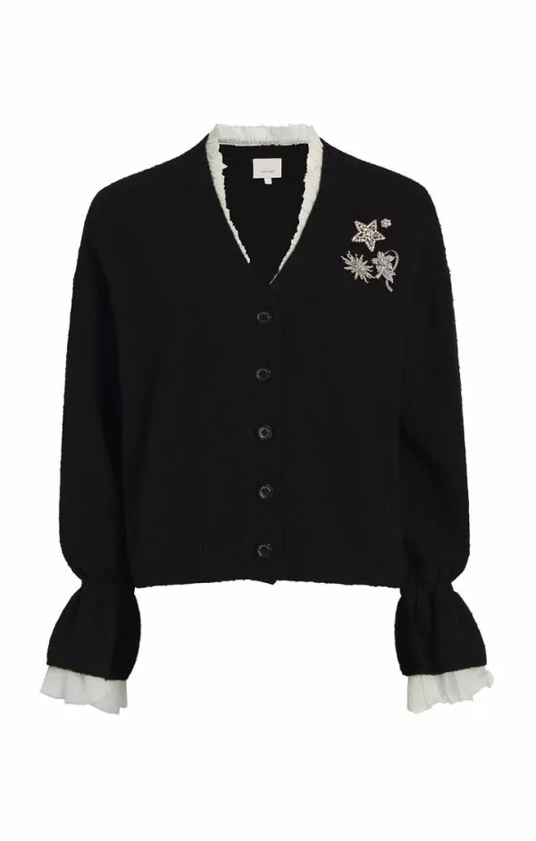 Cinq Sept Tayah Cardigan Blackivory Women Long Sleeve Tops