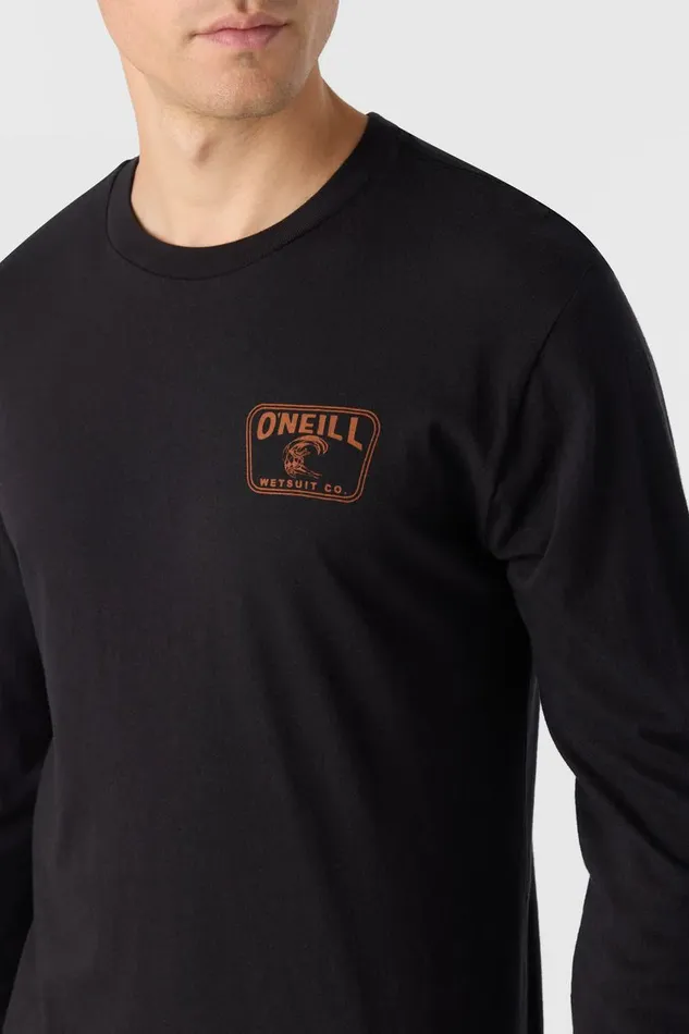 CLEAN STANDARD FIT LONG SLEEVE TEE Black Men O039NEILL Featured