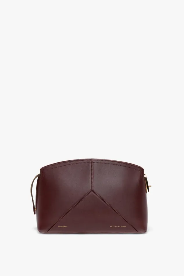 Clutches Women Victoria Beckham Victoria Clutch Bag In Burgundy Leather