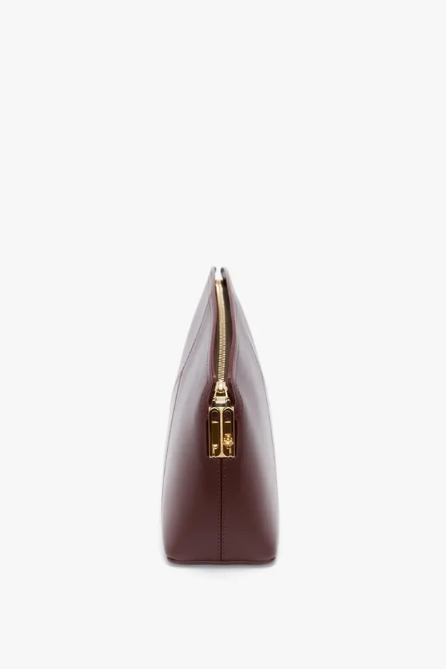 Clutches Women Victoria Beckham Victoria Clutch Bag In Burgundy Leather