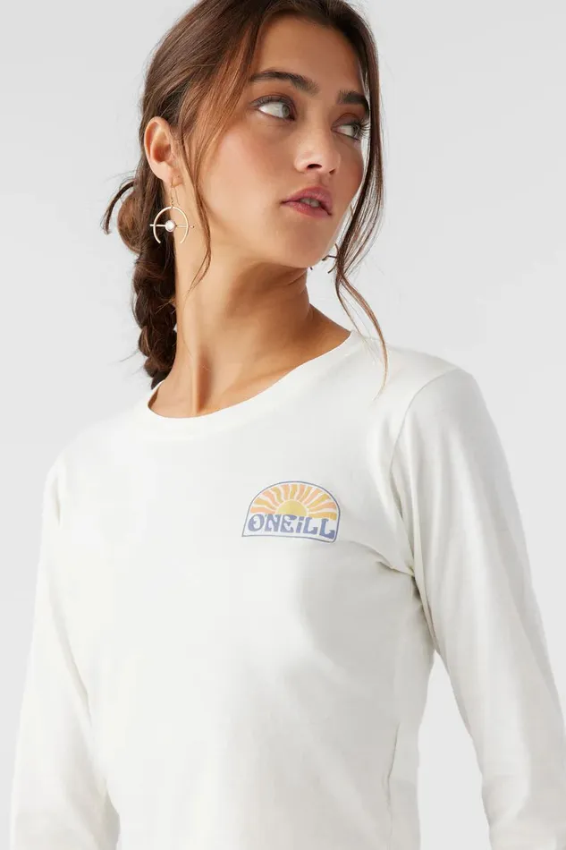 COAST TO COAST LONG SLEEVE TEE Winter White Women O039NEILL Clothing