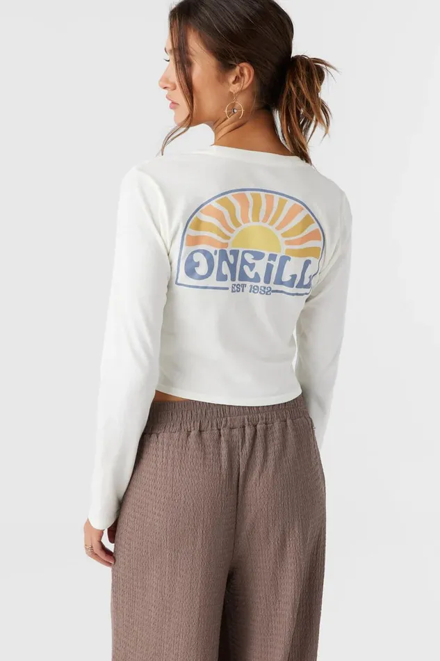 COAST TO COAST LONG SLEEVE TEE Winter White Women O039NEILL Clothing