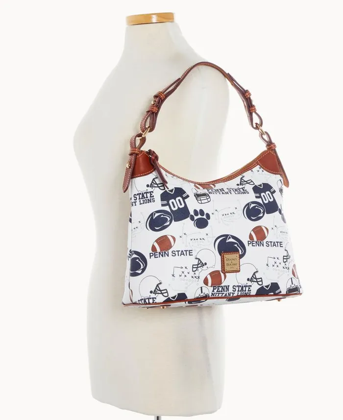 Collegiate Penn State University Hobo Penn State Woman Dooney and Bourke Shoulder Bags Collegiate Penn State University Hobo Penn State Woman Dooney and Bourke Shoulder Bags
