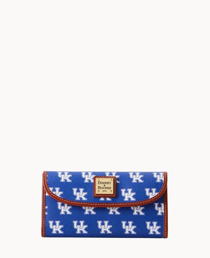 Collegiate University Of Kentucky Continental Clutch Kentucky ManWoman Dooney and Bourke Wallets