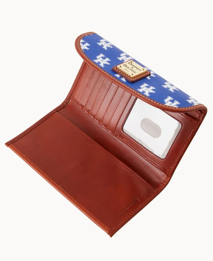 Collegiate University Of Kentucky Continental Clutch Kentucky ManWoman Dooney and Bourke Wallets