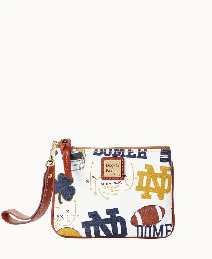 Collegiate University Of Notre Dame Stadium Wristlet Notre Dame ManWoman Dooney and Bourke Wallets