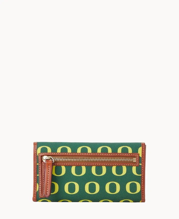 Collegiate University Of Oregon Continental Clutch Oregon ManWoman Dooney and Bourke Wallets