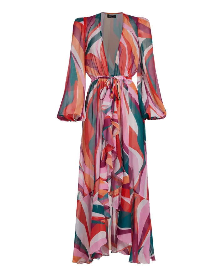 CoverUps Women PatBO DELOS TIEFRONT ROBE