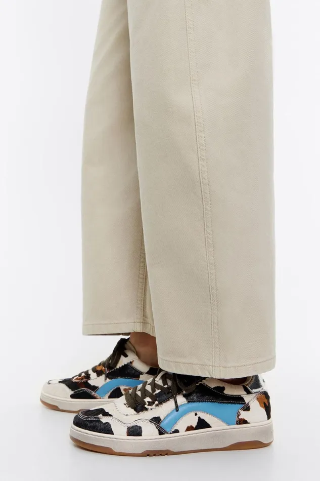 Cow Print Fur 13 57 Cupsole Sneaker White Women Bimba Y Lola Sneakers Cow Print Fur 13 57 Cupsole Sneaker White Women Bimba Y Lola Sneakers