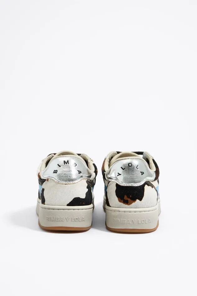 Cow Print Fur 13 57 Cupsole Sneaker White Women Bimba Y Lola Sneakers Cow Print Fur 13 57 Cupsole Sneaker White Women Bimba Y Lola Sneakers