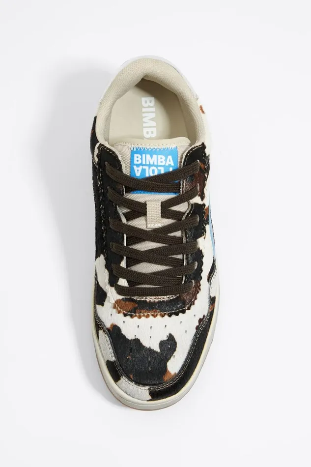 Cow Print Fur 13 57 Cupsole Sneaker White Women Bimba Y Lola Sneakers Cow Print Fur 13 57 Cupsole Sneaker White Women Bimba Y Lola Sneakers
