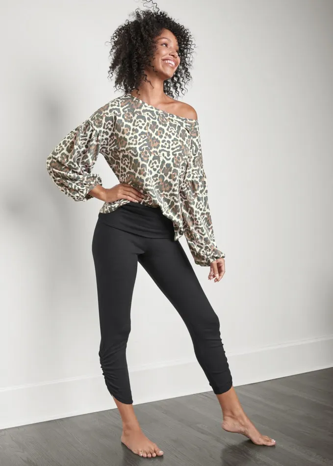 CROP HACCI LOUNGE PANTS Black Women VENUS Casual