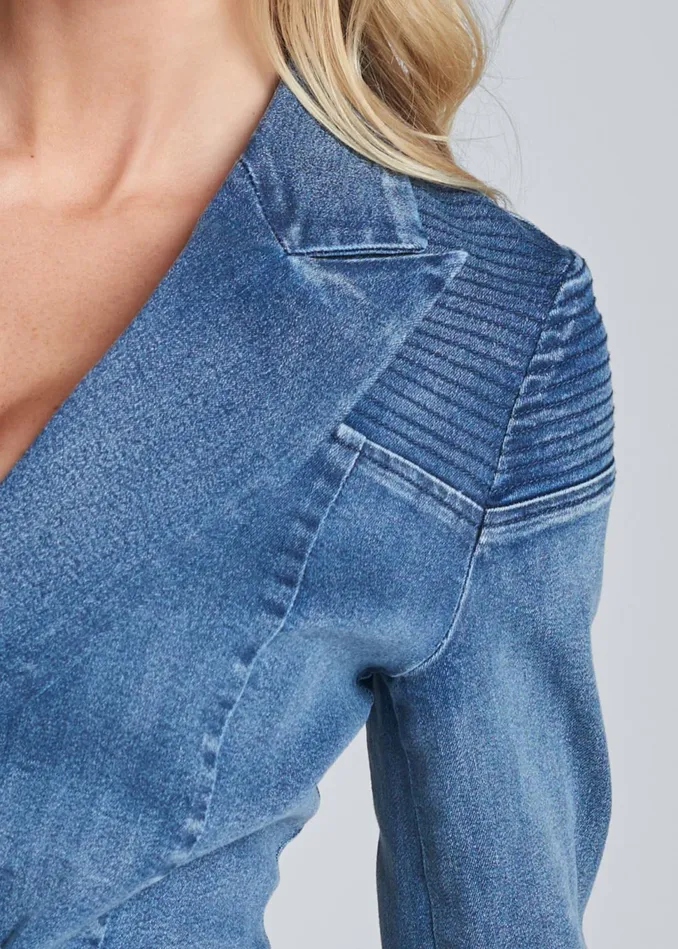 DENIM BLAZER Medium Wash Women VENUS Denim