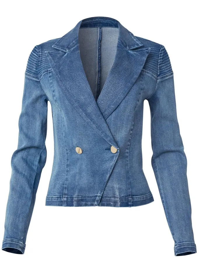 DENIM BLAZER Medium Wash Women VENUS Denim