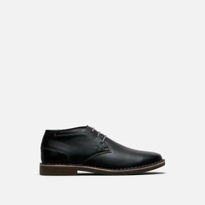 Desert Sun Leather Chukka Boot Black Men Kenneth Cole Boots