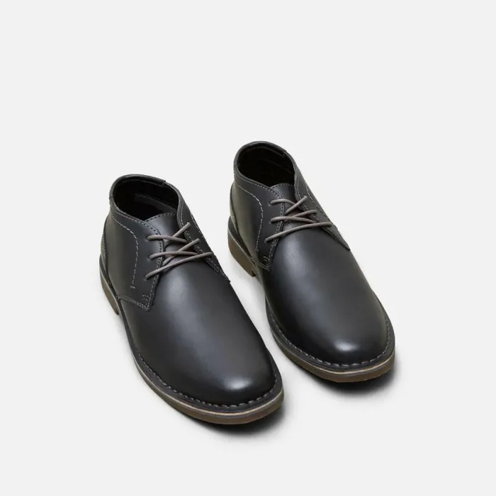 Desert Sun Leather Chukka Boot Black Men Kenneth Cole Boots