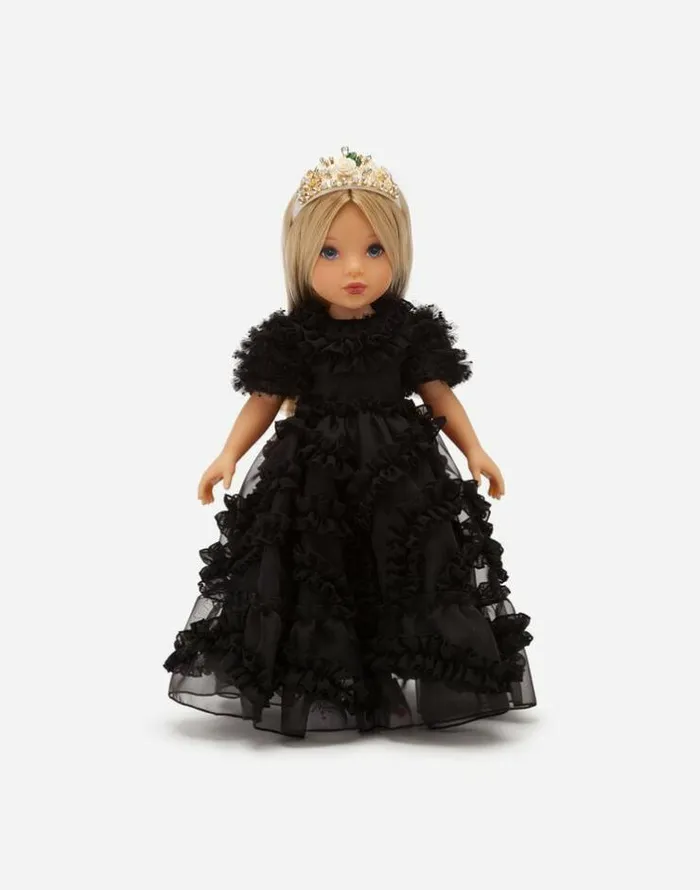 Dolce and Gabbana Accessories Children Doll With Organza Dress Multicolor