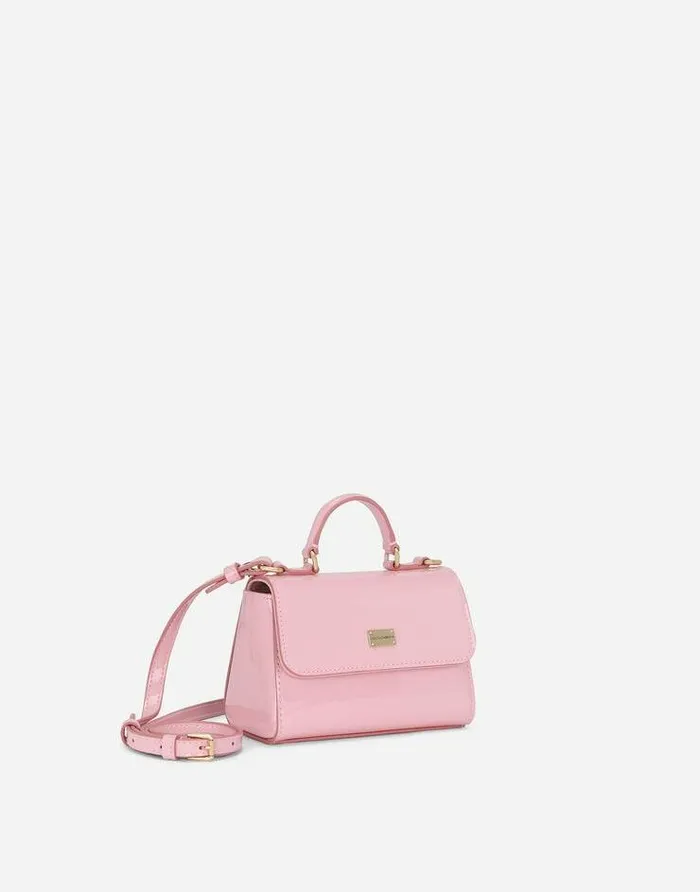 Dolce and Gabbana Accessories Children Patent Leather Handbag Pink Dolce and Gabbana Accessories Children Patent Leather Handbag Pink