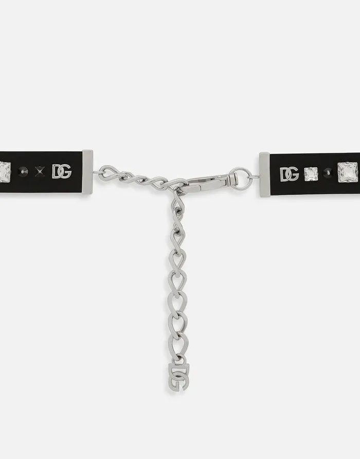 Dolce and Gabbana Belts Women Leather And Brass Belt Black Dolce and Gabbana Belts Women Leather And Brass Belt Black