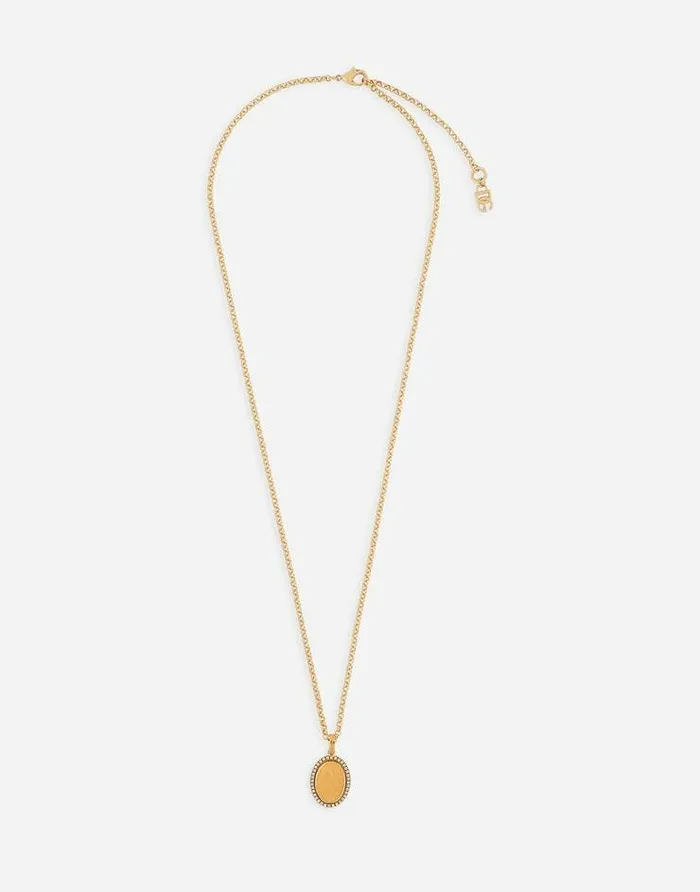 Dolce and Gabbana Bijoux Men Necklace With Pendant Gold