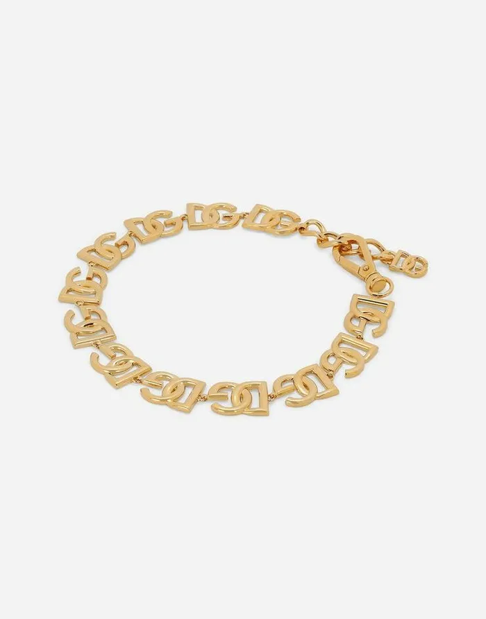 Dolce and Gabbana Bijoux Women Choker With DG Logos Gold Dolce and Gabbana Bijoux Women Choker With DG Logos Gold