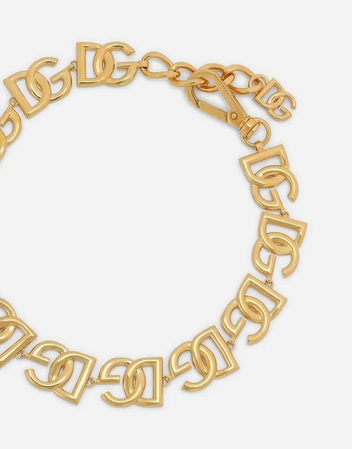 Dolce and Gabbana Bijoux Women Choker With DG Logos Gold Dolce and Gabbana Bijoux Women Choker With DG Logos Gold