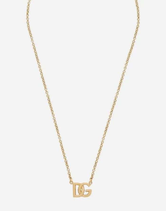 Dolce and Gabbana Bijoux Women Fine Link Necklace With DG Logo Gold Dolce and Gabbana Bijoux Women Fine Link Necklace With DG Logo Gold