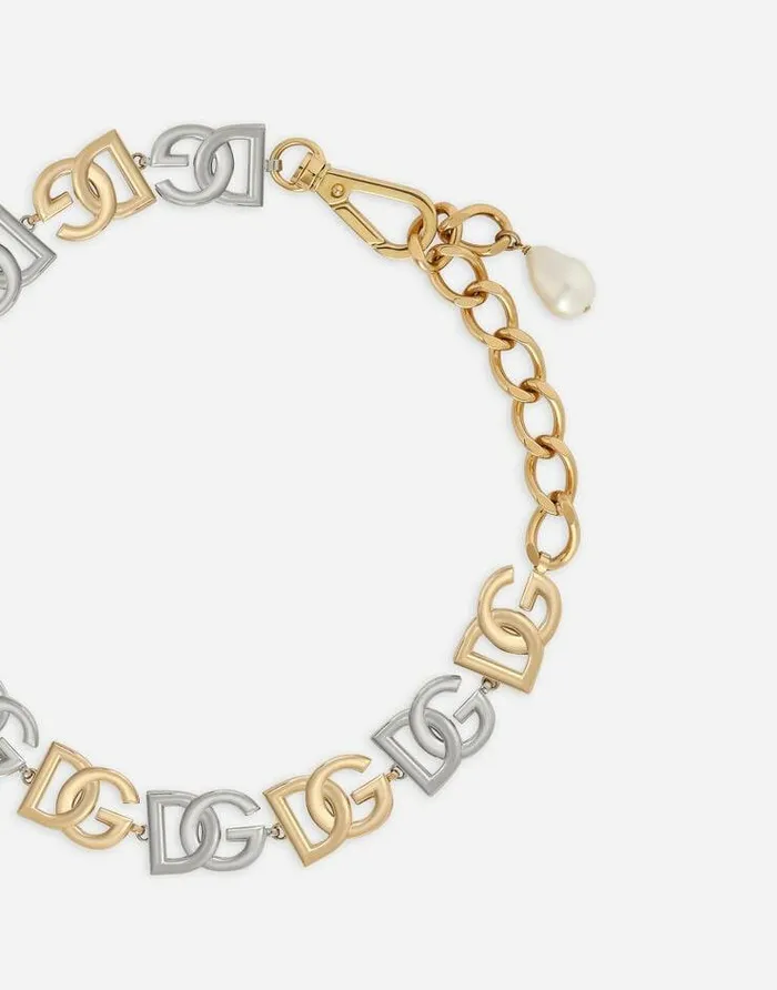 Dolce and Gabbana Bijoux Women Necklace With Multiple DG Logos Multicolor Dolce and Gabbana Bijoux Women Necklace With Multiple DG Logos Multicolor