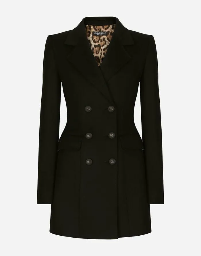 Dolce and Gabbana Blazers Women Wool And Cashmere Turlington Jacket Black