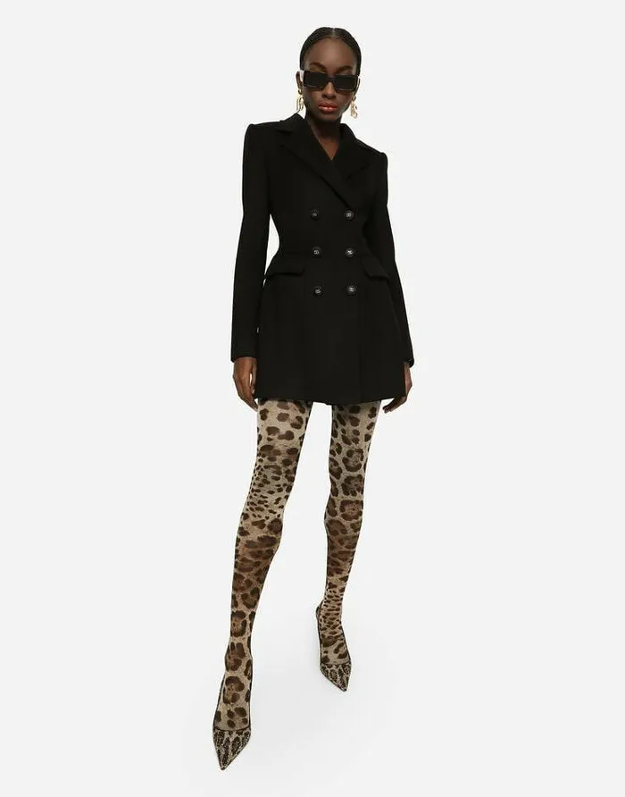 Dolce and Gabbana Blazers Women Wool And Cashmere Turlington Jacket Black Dolce and Gabbana Blazers Women Wool And Cashmere Turlington Jacket Black