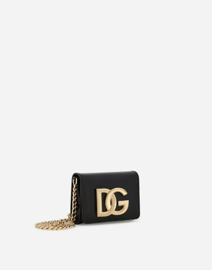 Dolce and Gabbana Clutches Mini And Micro Bags Women Polished Calfskin DG Micro Bag Black Dolce and Gabbana Clutches Mini And Micro Bags Women Polished Calfskin DG Micro Bag Black