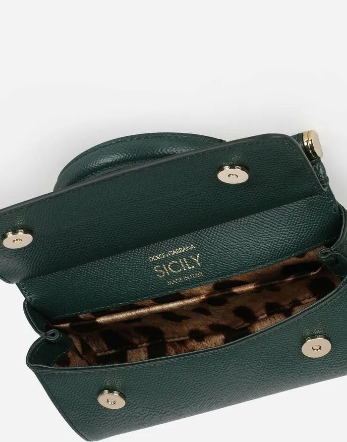 Dolce and Gabbana Clutches Mini And Micro Bags Women Small Sicily Handbag Green Dolce and Gabbana Clutches Mini And Micro Bags Women Small Sicily Handbag Green