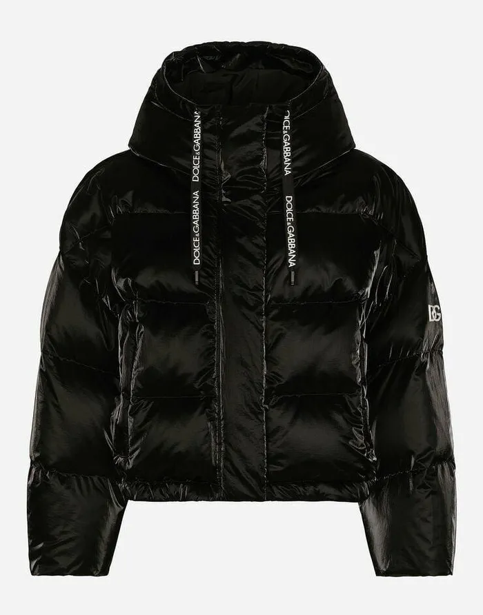 Dolce and Gabbana Coats And Jackets Women Coated Nylon Down Jacket Multicolor