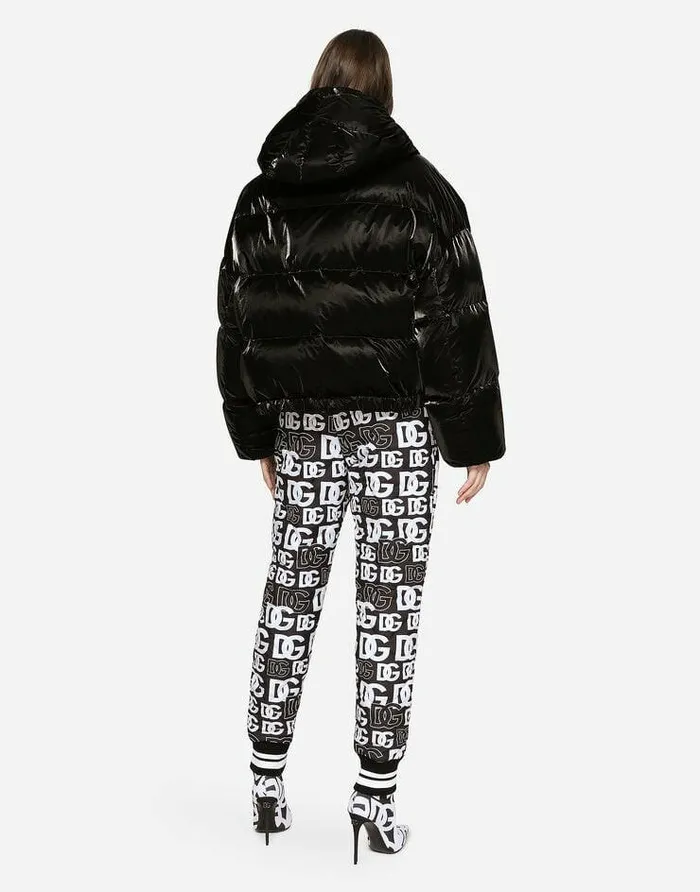 Dolce and Gabbana Coats And Jackets Women Coated Nylon Down Jacket Multicolor Dolce and Gabbana Coats And Jackets Women Coated Nylon Down Jacket Multicolor