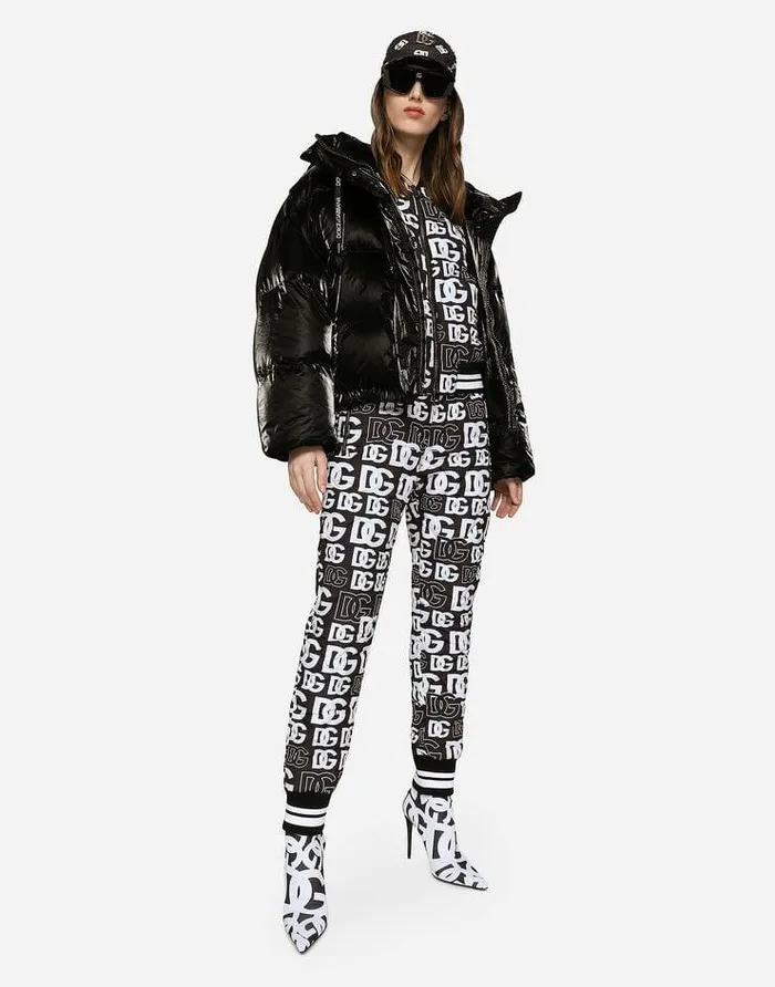 Dolce and Gabbana Coats And Jackets Women Coated Nylon Down Jacket Multicolor Dolce and Gabbana Coats And Jackets Women Coated Nylon Down Jacket Multicolor