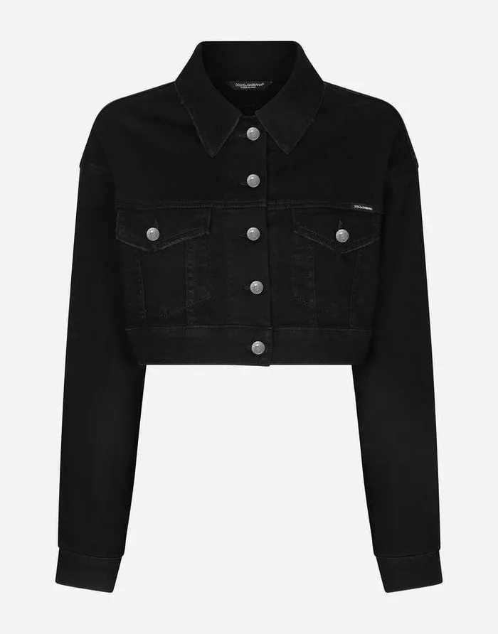 Dolce and Gabbana Coats And Jackets Women Short Denim Jacket Multicolor