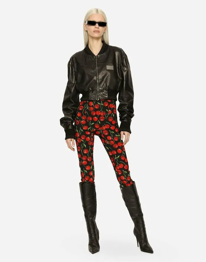 Dolce and Gabbana Coats And Jackets Women Short Nappa Leather Bomber Jacket With DolceandGabbana Tag Black Dolce and Gabbana Coats And Jackets Women Short Nappa Leather Bomber Jacket With DolceandGabbana Tag Black